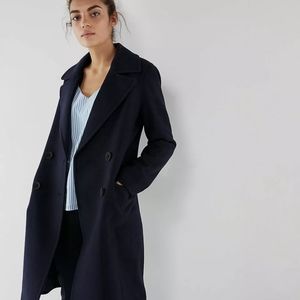BNWT Express Long Double Breast Wool Coat
